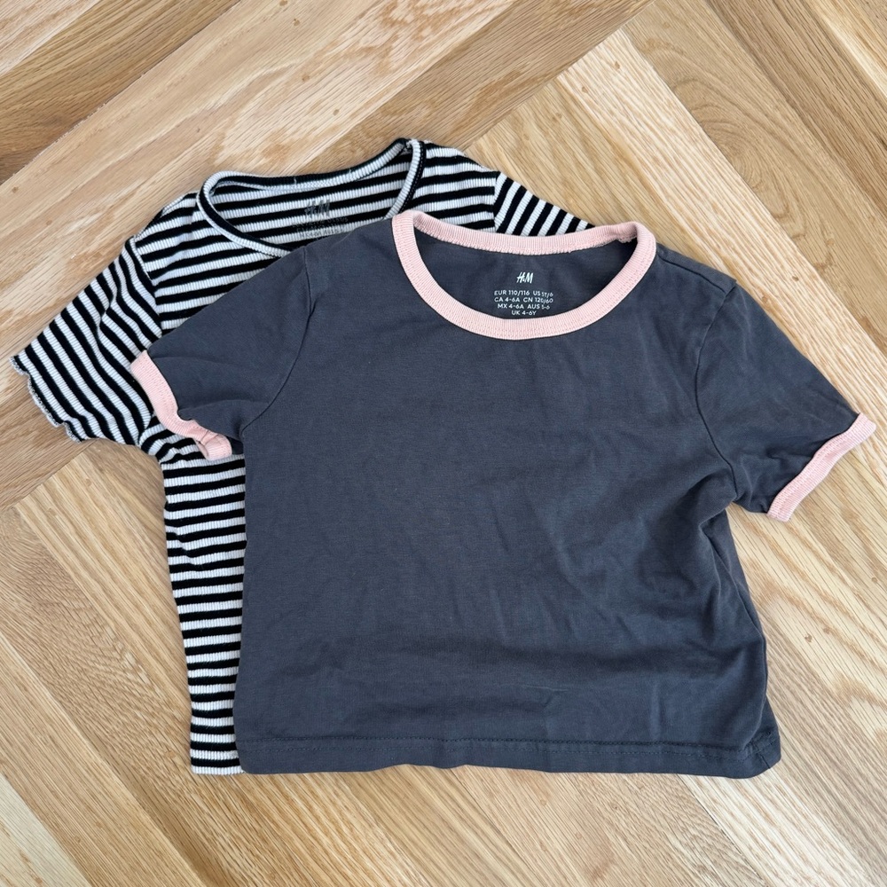 H&M Girls 4-6Y T Shirt set